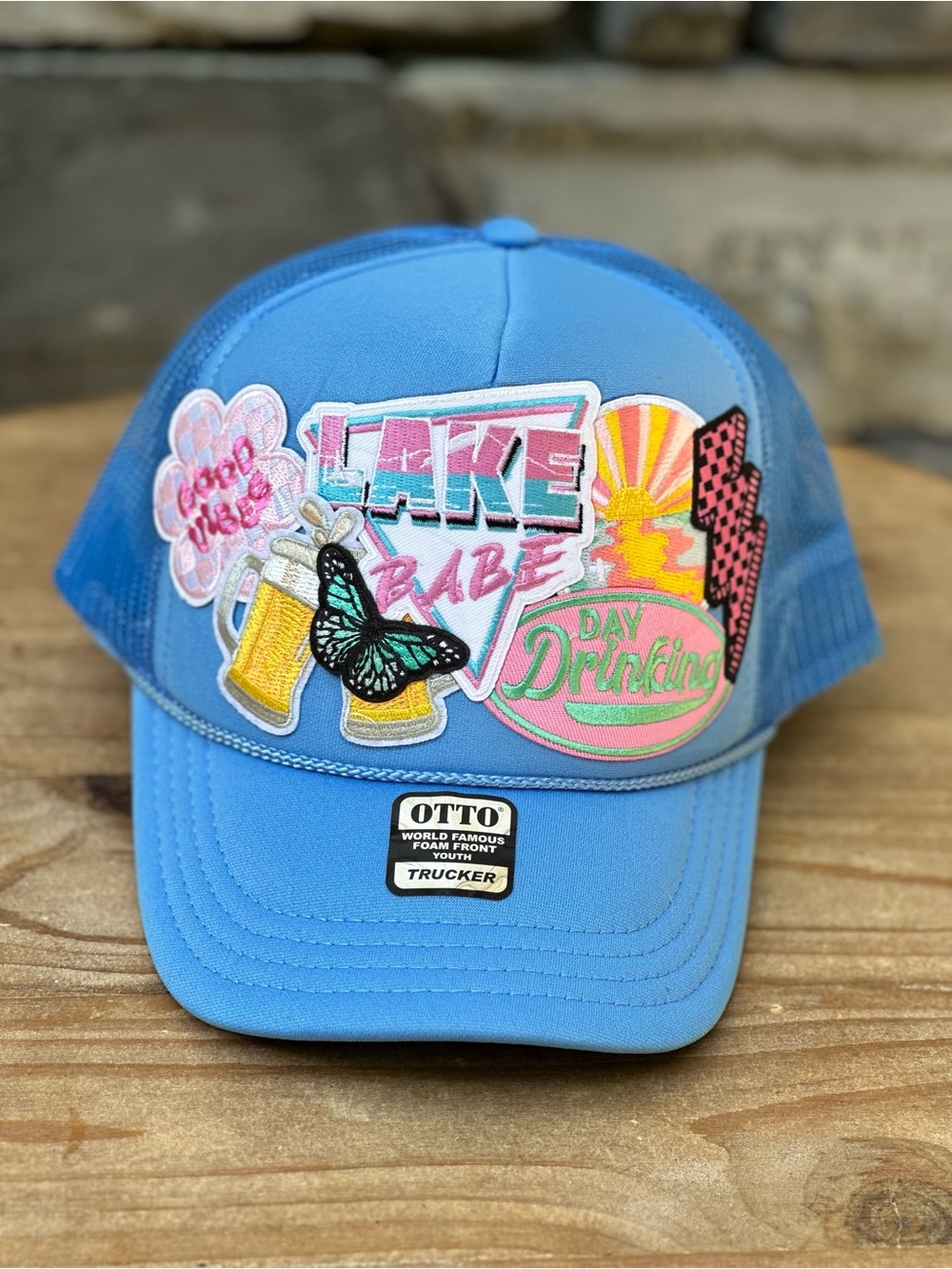 NEW Custom Trucker Hat blue